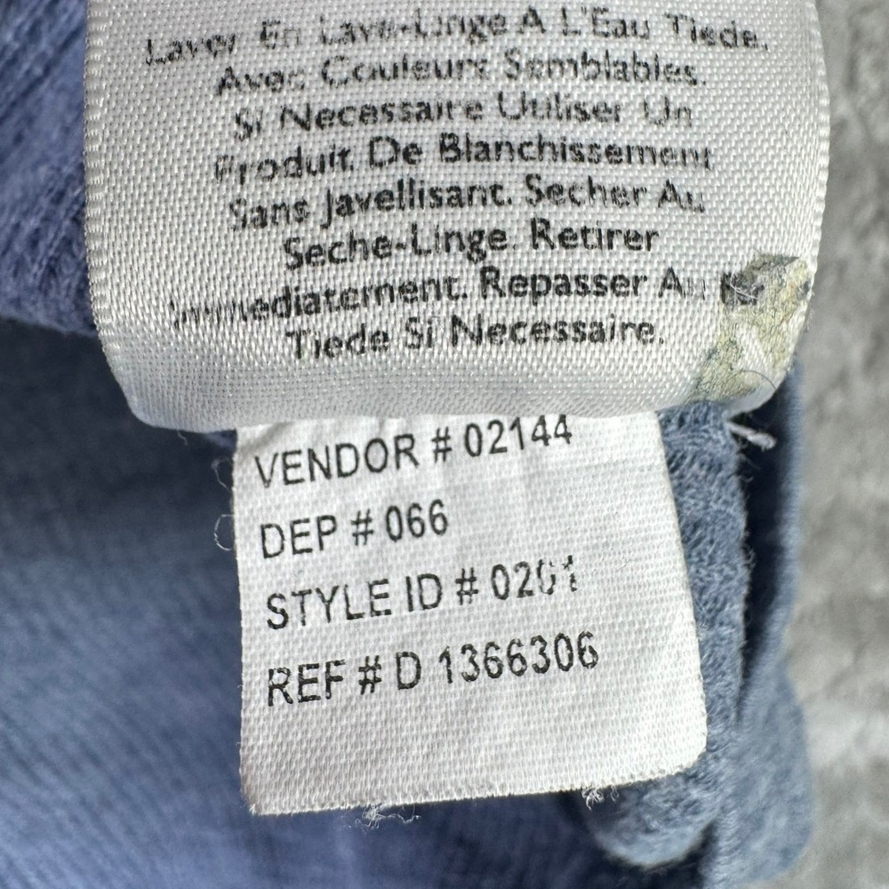 Eddie Bauer Mens XL Blue Waffle Knit V-Neck Short Sleeve Thermal T-Shirt Cotton - Picture 5 of 11